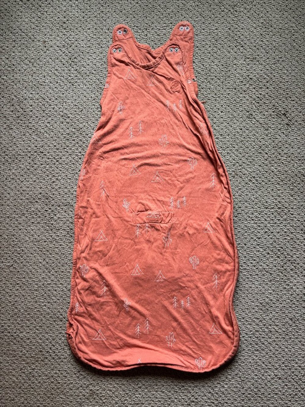 Woolino Ecolino 100% Organic Cotton Sleep Sack - Desert Orange/Rust